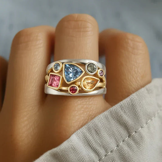 Colorful Zirconia Ring