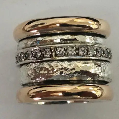 Layered Thick Gold Ring in Style
