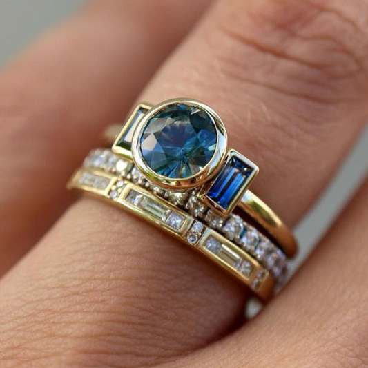 Blue Ring Set