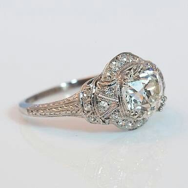 Silver White Crystal Ring