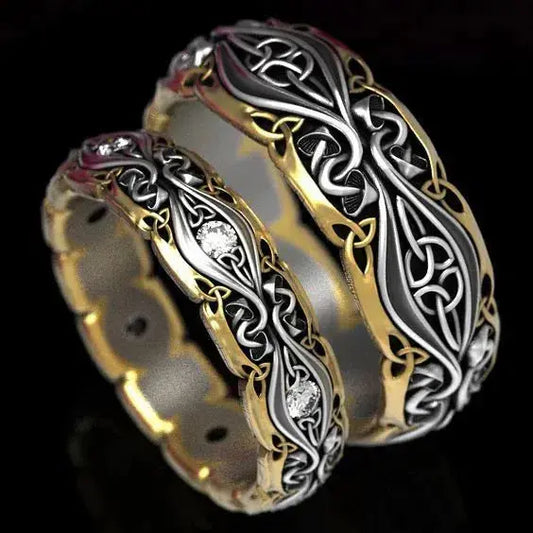 Pair Gold & Silver Ring
