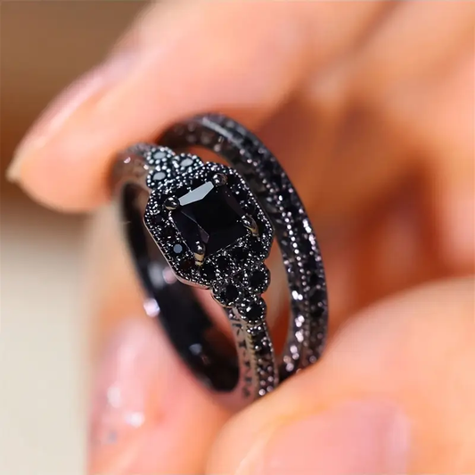 Black Ring Set