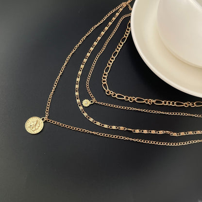 Mayte Layered Medallion Necklace