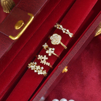 Ivory Camellia Ring