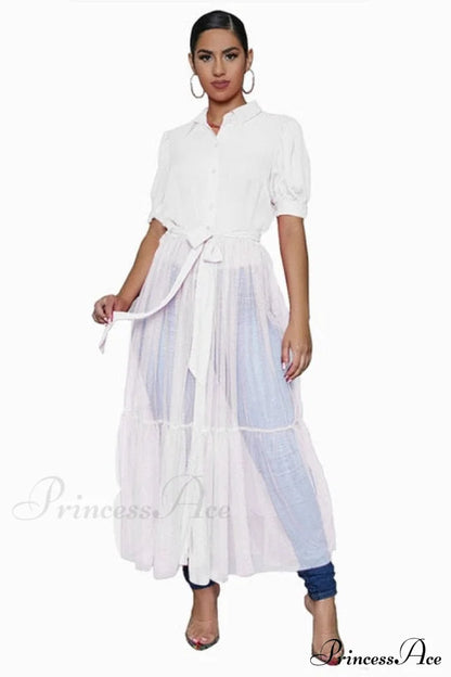 Short Sleeve White
