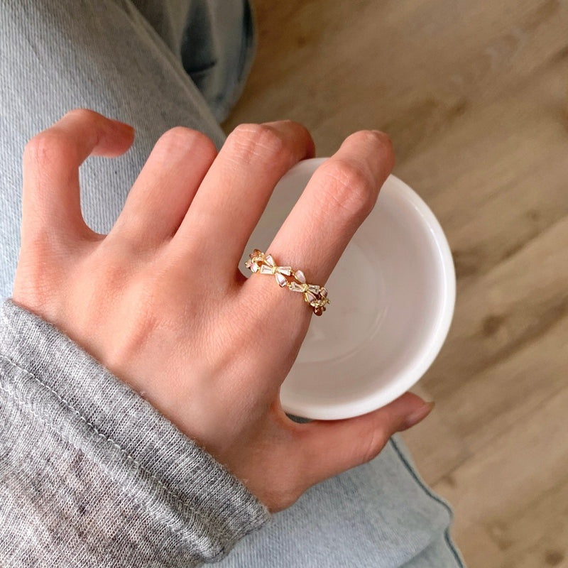 Lavender Bow Ring
