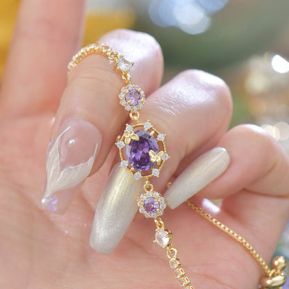 Lilac Butterfly Bracelet