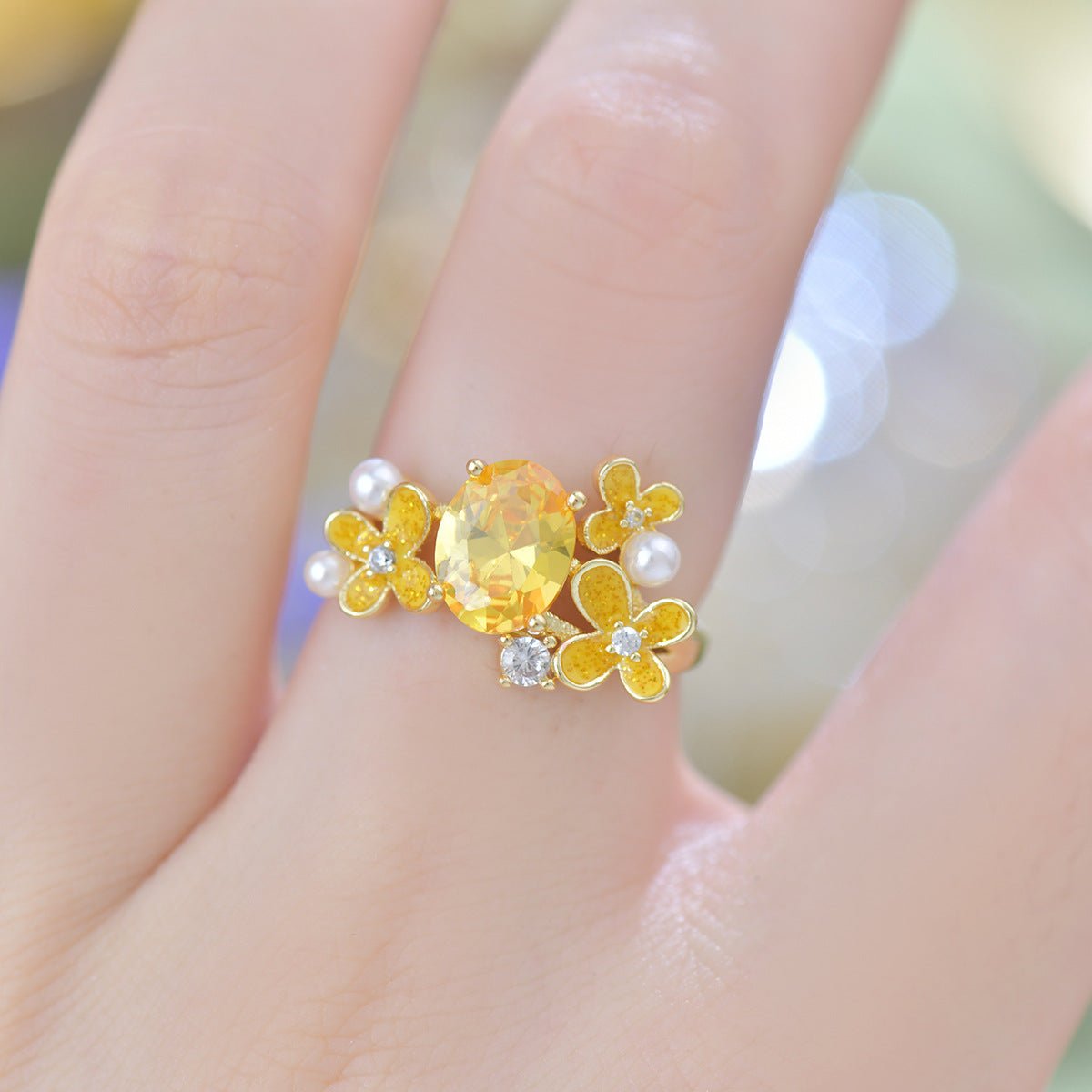 Marigold Citrine Ring