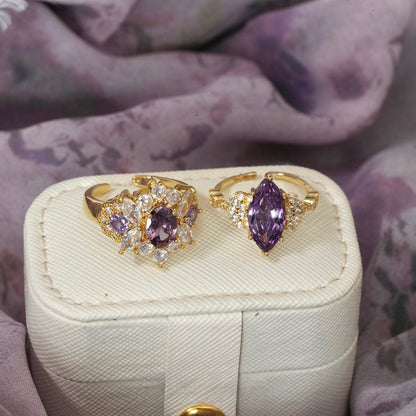 Marquise Amethyst Ring