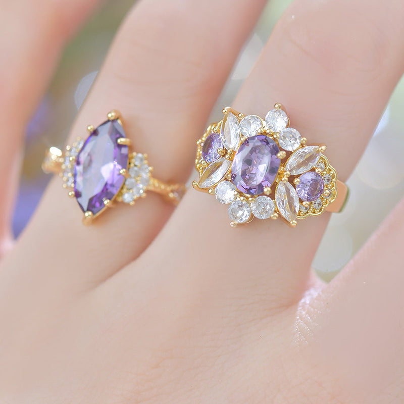 Marquise Amethyst Ring