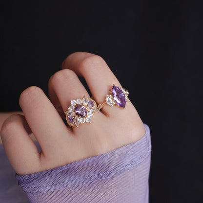 Marquise Amethyst Ring