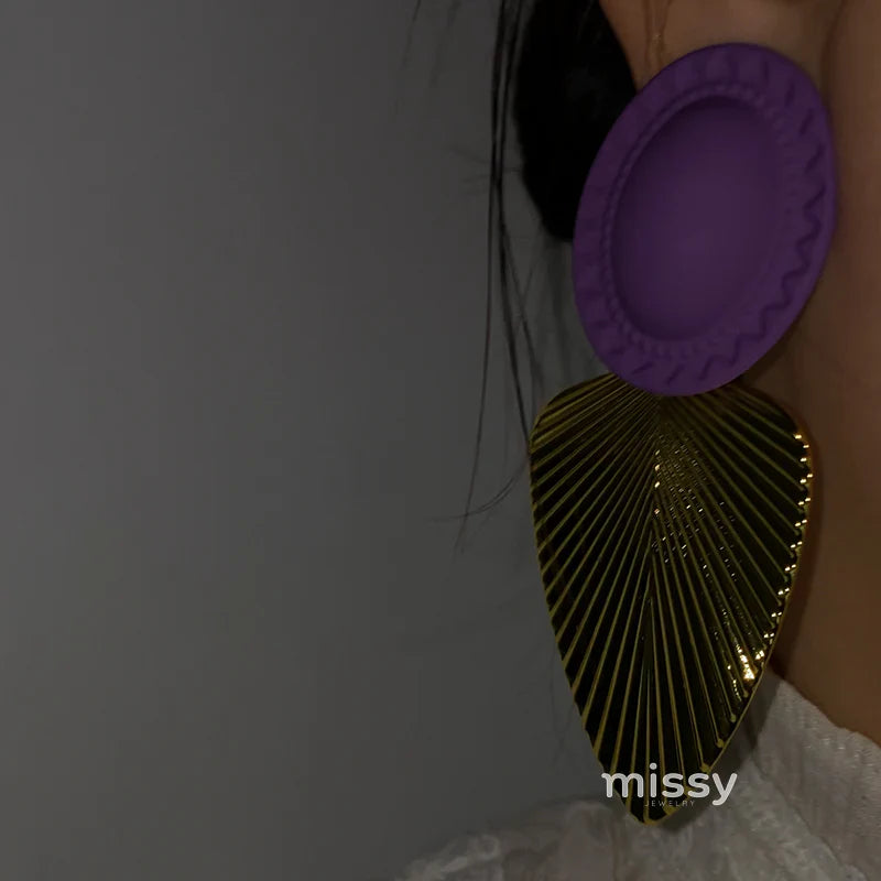 Auri Gilded Leaf Drop Earrings
