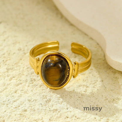 Brinlee Gemstone Open Ring