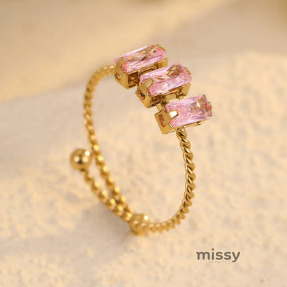 Karsyn Zircon Open Ring