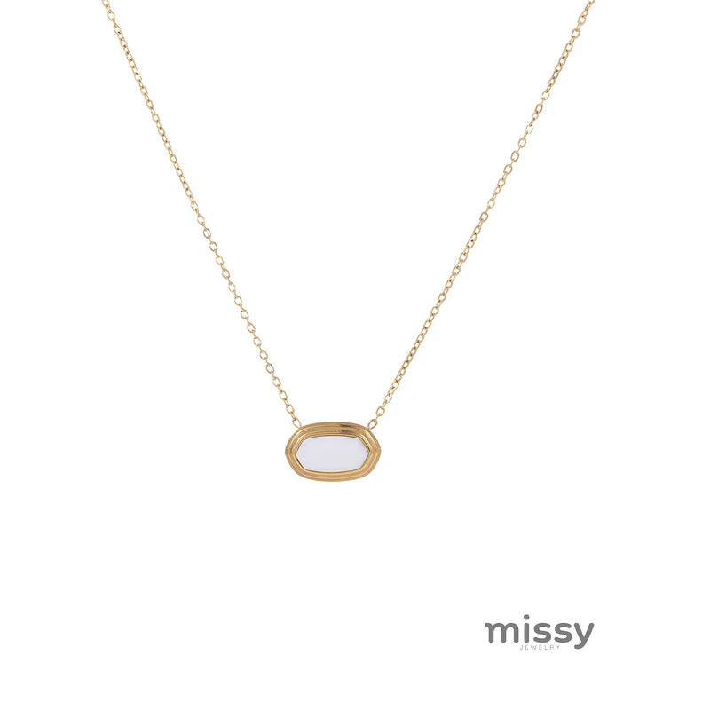 Solei Geometric Stone Necklace
