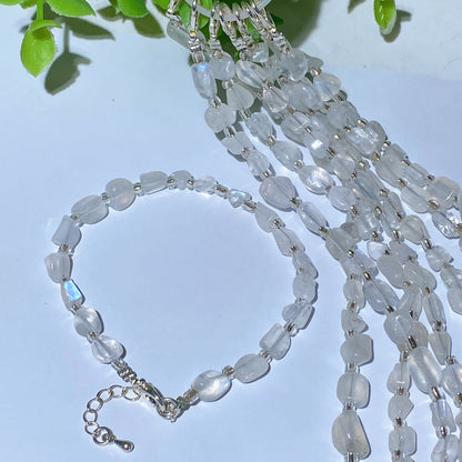 Mixed Crystal Chips Spiritual Healing Bracelet 6.3in