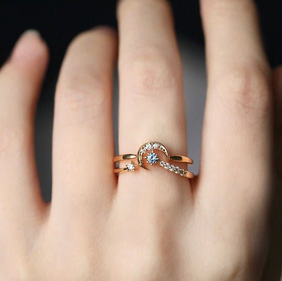 Moon Star Sonata Ring Set