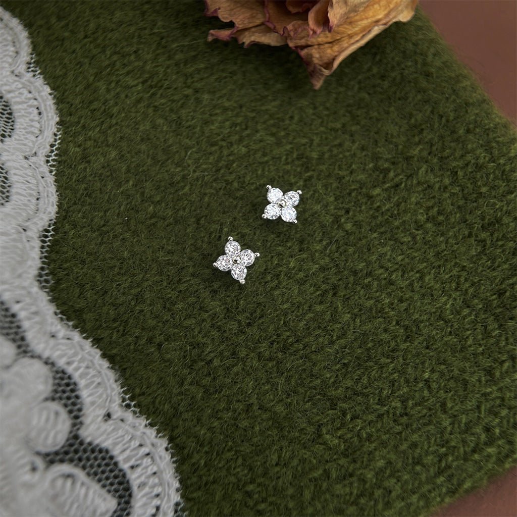 Moonlit Blossom Stud Earrings