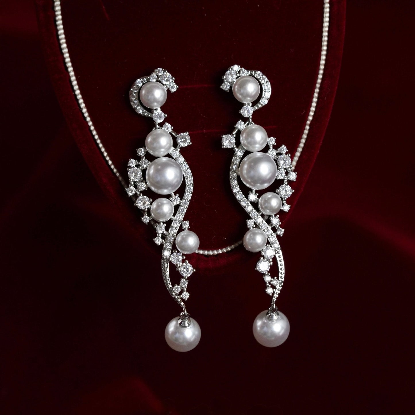 Moonlit Sonata Pearl Earrings