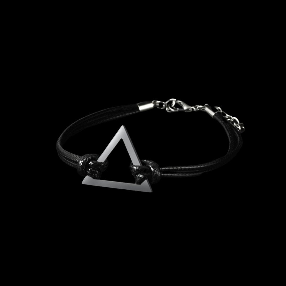 Multi Layer Leather Triangle Bracelet