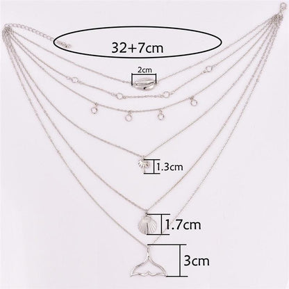 Multilayer Mermaid Necklace