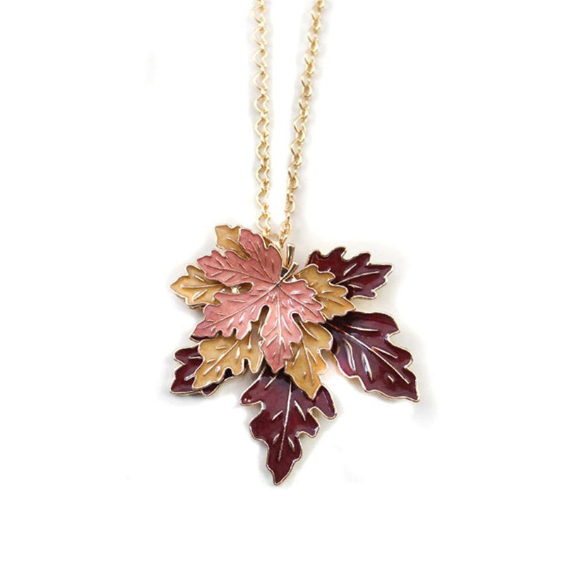 Golden Maple Leaf Necklace