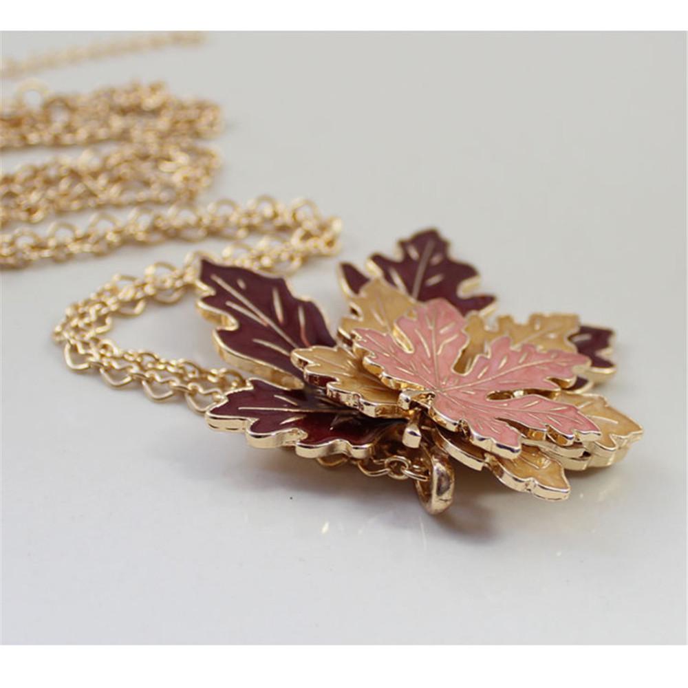 Golden Maple Leaf Necklace