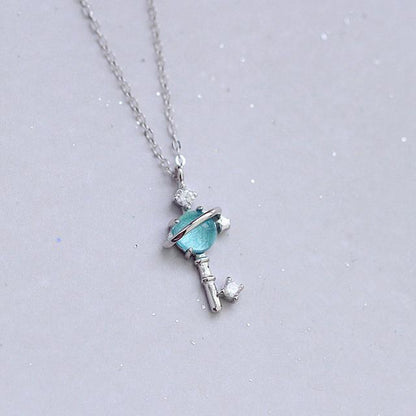 Magical Blue Universe Necklace