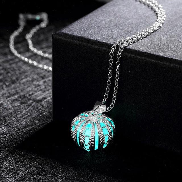 Magical Glow in the Dark Pumpkin Necklace