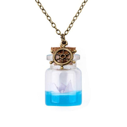 Ocean Drift Bottle Lucky Necklace