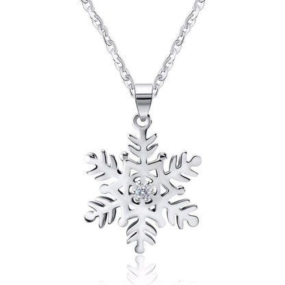 Snowflake Sterling Silver Necklace
