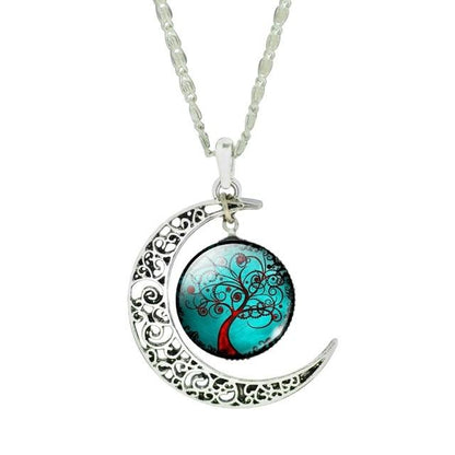 The Tree of Life Moon Necklace