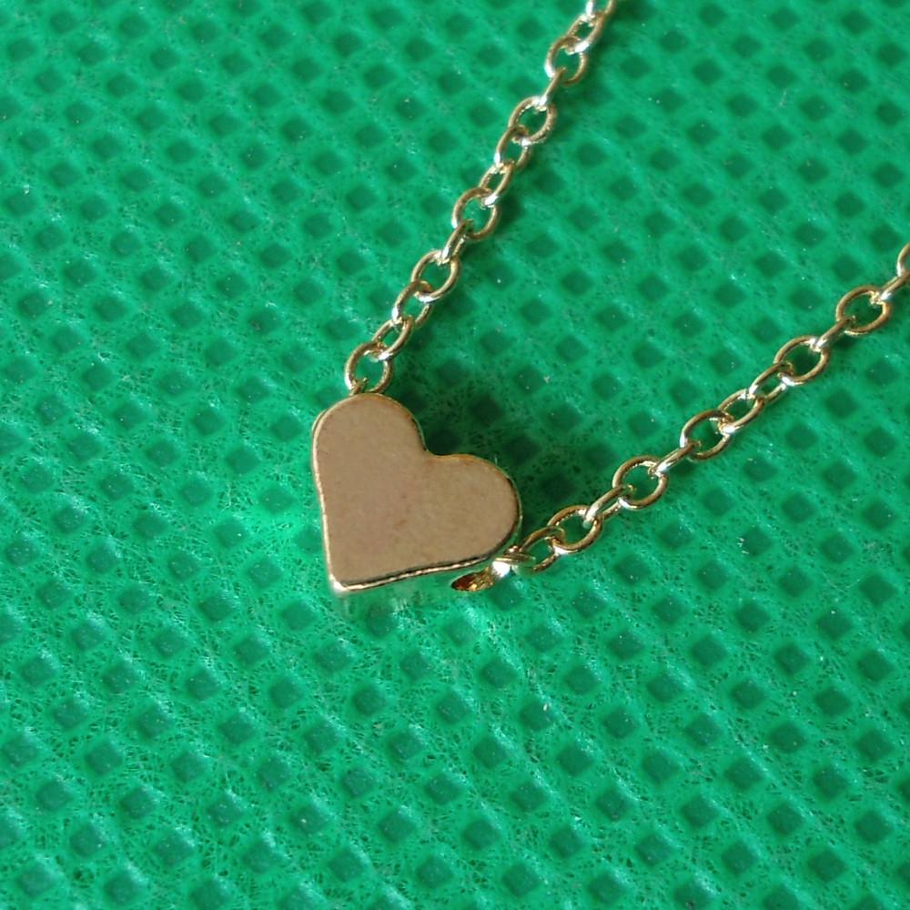 Tiny Heart Pendant Chain Necklace