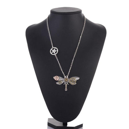 Steampunk Dragonfly Necklace