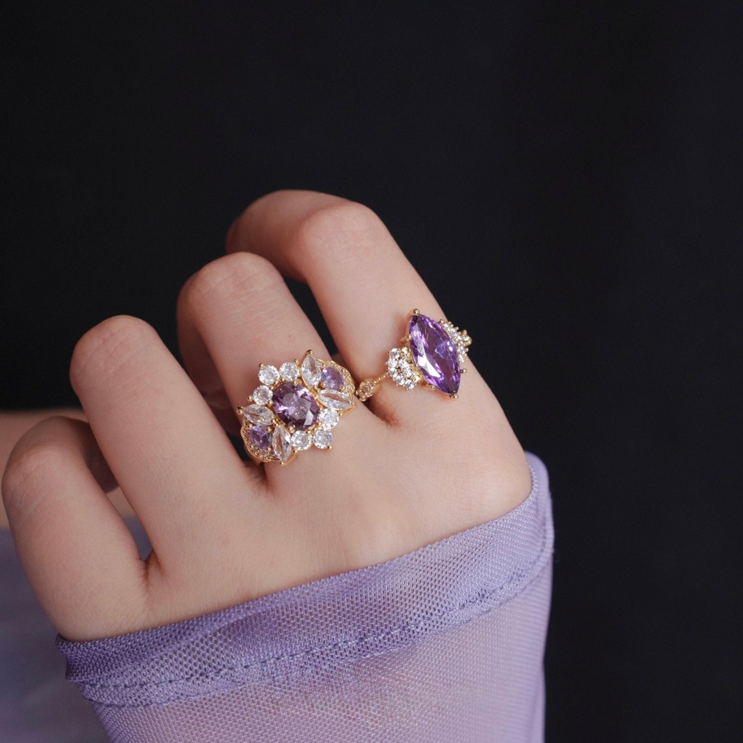 Opulent Amethyst Ring