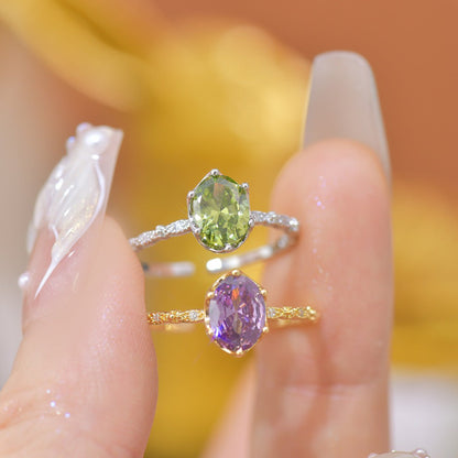 Oval Amethyst Ring
