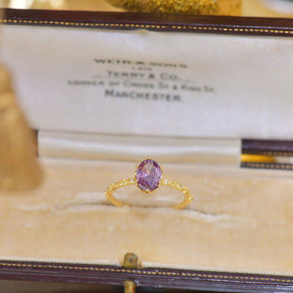 Oval Amethyst Ring