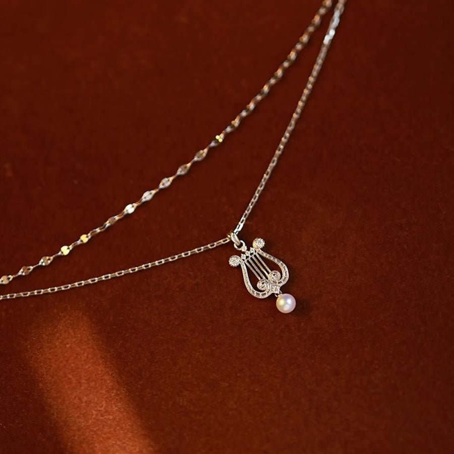 Pearly Lyre Sonata Necklace