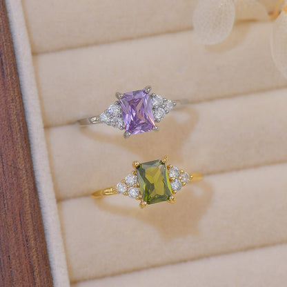 Peridot Princess Ring