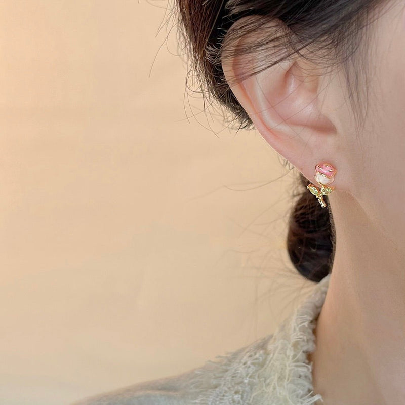 Petite Rose Earrings