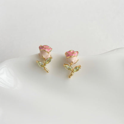 Petite Rose Earrings