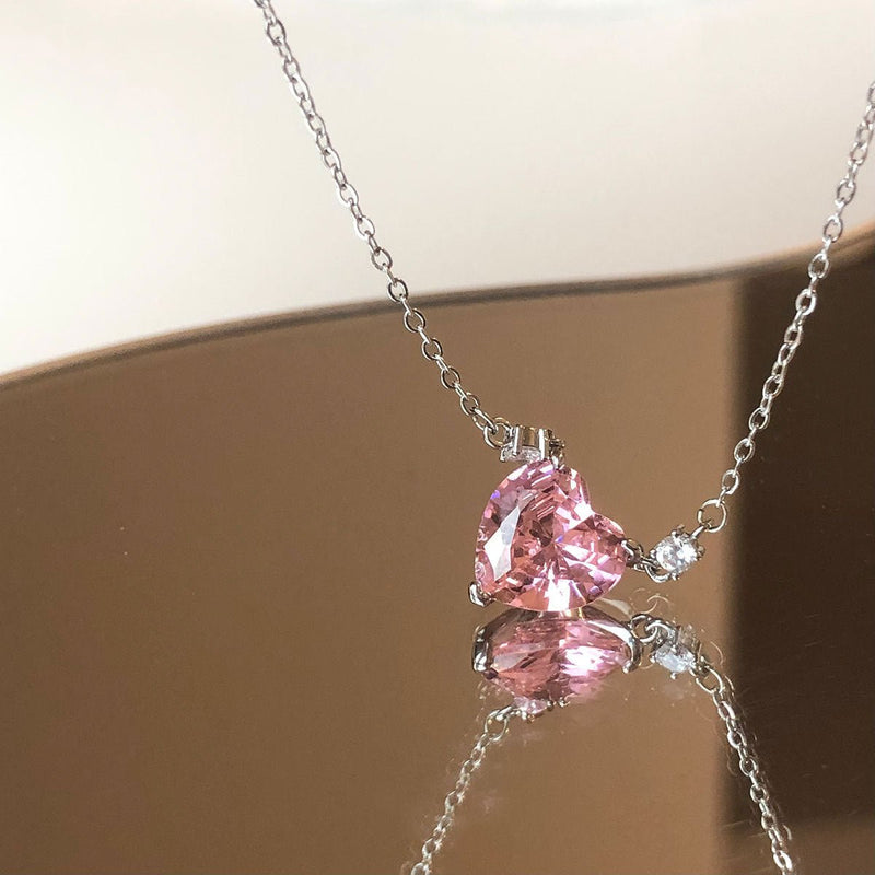 Pink Heart Necklace
