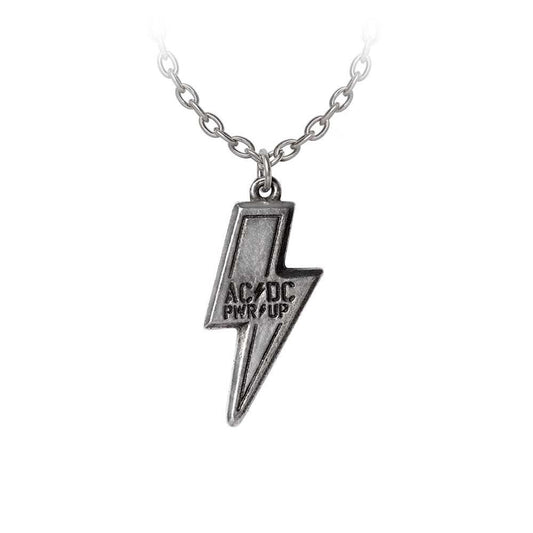 Ac/dc Pwr/up Flash Logo Pendant Necklace by Alchemy Gothic