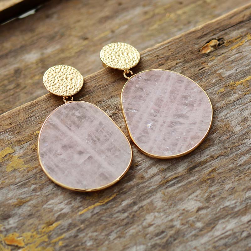 Sweet Rose Quartz Earrings