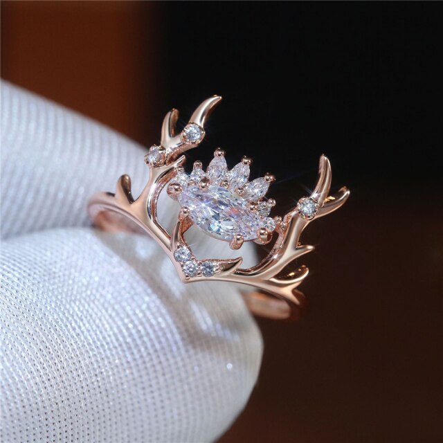 Rose Gold Elk Ring