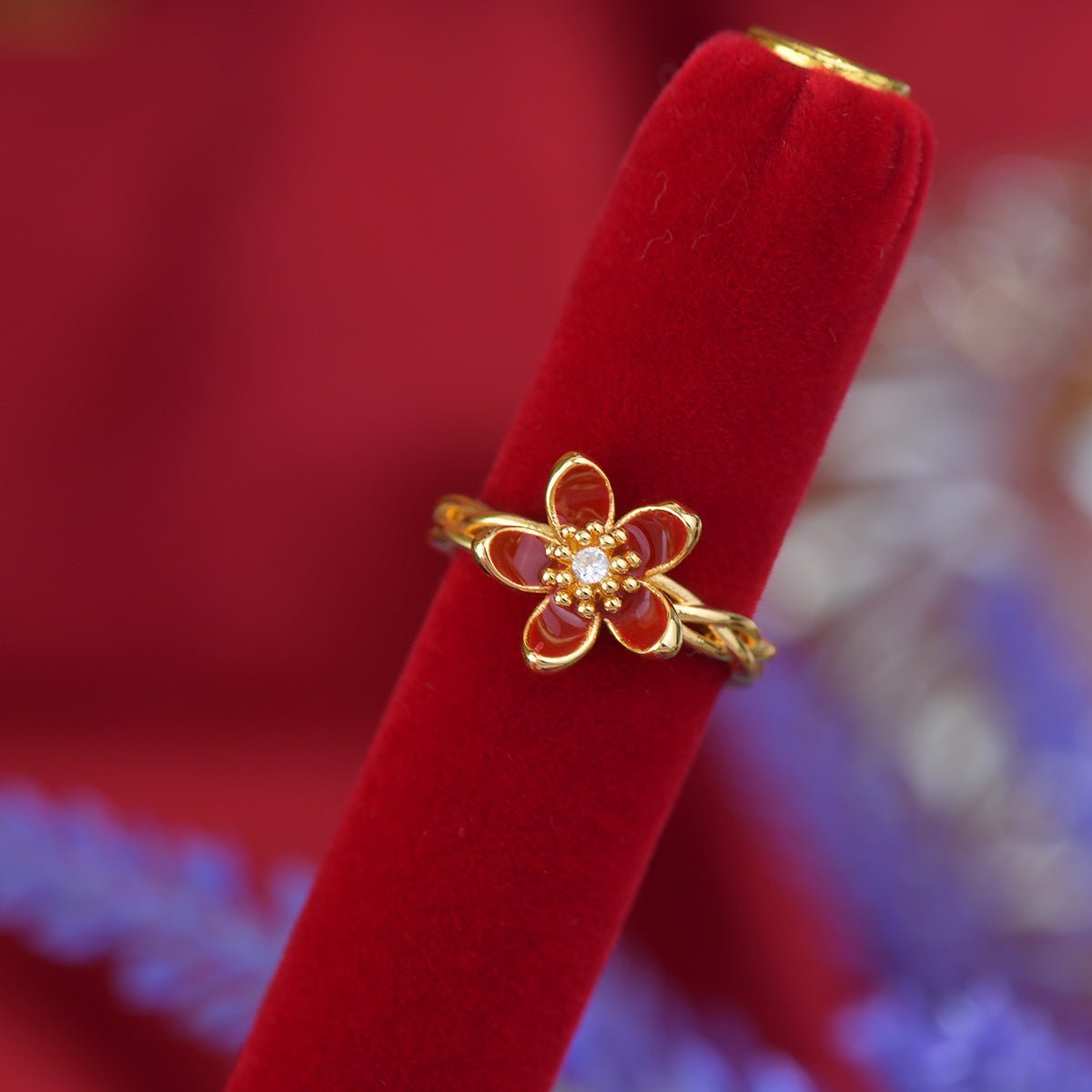 Red Primrose Ring