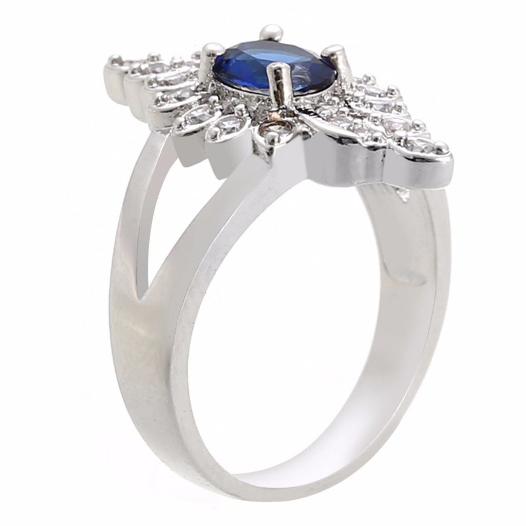 Blue Royalty Crystal Ring