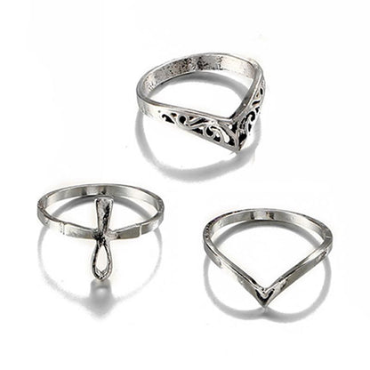 Ohm Symbol Ring Set