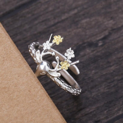 Deer Sterling Silver Ring