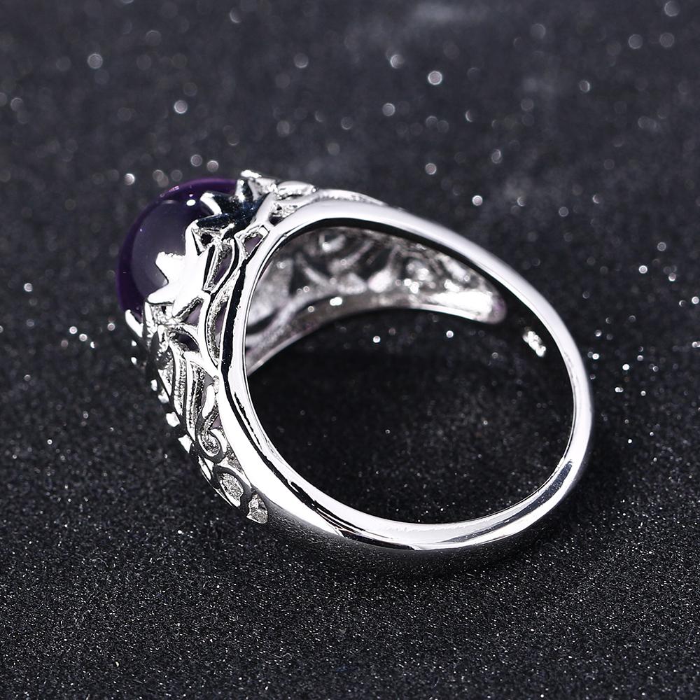 Majestic Amethyst Silver Ring